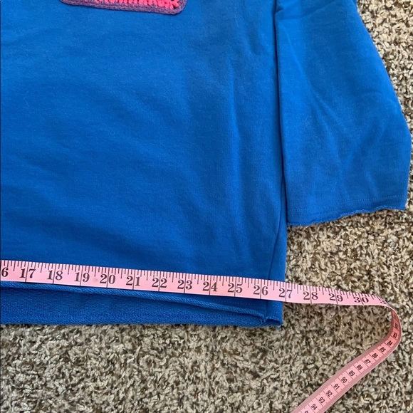 Zara Blue Knit Top men’s M - Picture 6 of 10